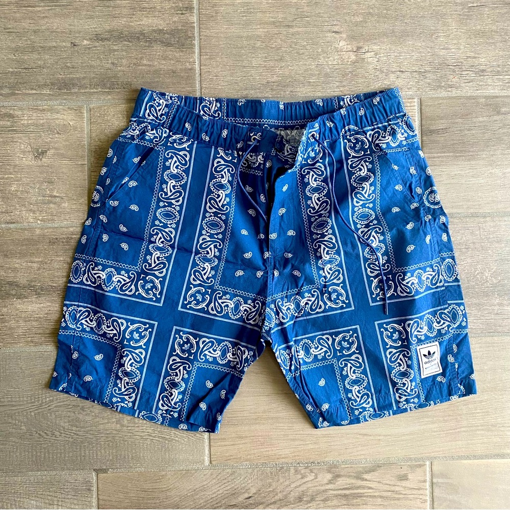 Adidas x Neighborhood blue paisley shorts Small